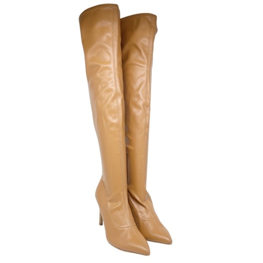 Open Edit  Women's EdKami Thigh‎ High Over Knee Boots Stiletto Heels Zip Up 8M